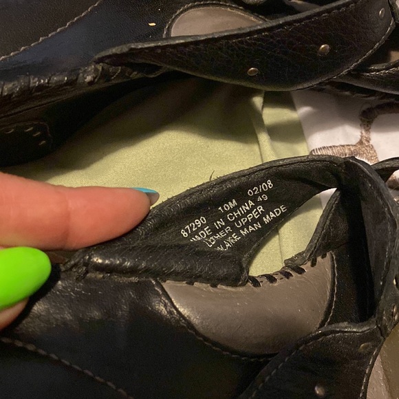 Good condition leather slide in sandal - Picture 3 of 3